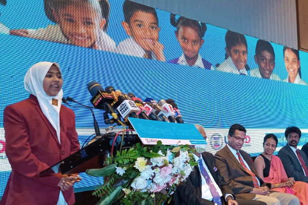 சர்வதேச தலைவர்களுக்கு யுனிசெப் மாநாட்டில் வைத்து அறைகூவல் விடுத்த சிறுமி! | Business Council Unicef 2023 Girl Speech