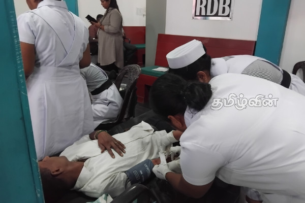 கிளிநொச்சியில் மாபெரும் குருதிக் கொடை வழங்கும் நிகழ்வு | Massive Blood Donation Event In Kilinochchi