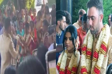 நடனம் ஆடி காதலி வினி ராமனை தமிழ் முறைப்படி மணந்தார் க்ளென் மேக்ஸ்வெல் - வைரலாகும் வீடியோ