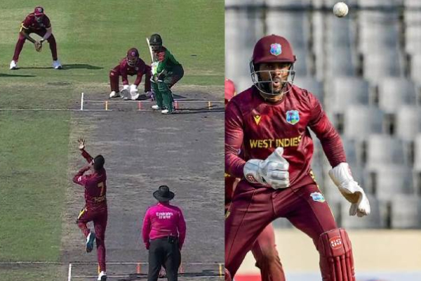 West indies 50 overs bowl by spinners