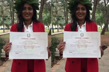 புலம்பெயர் நாட்டில் சாதனை படைத்த தமிழ் மாணவி (PHOTO)