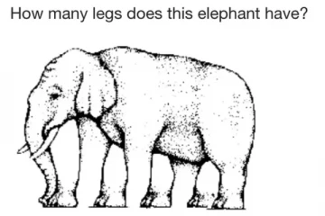 Optical illusion: கண்களை மாயமாக்கும் இந்த படத்தில் யானைக்கு எத்தனை கால்கள் உள்ளன?