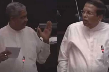 சபையில் மைத்திரி - பொன்சேகா மோதல்!