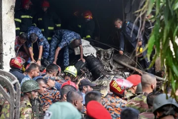 பங்களாதேக்ஷை உலுக்கிய விமான விபத்து; தனியார் கல்லூரி வளாகத்திற்குள் 19 பேர் பலி!