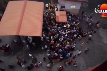 ඉන්ධන පිරවුම් හලක කලබලකාරී තත්වයක් ... පොලිසියත් කැඳ බයික් වීඩියෝ සහිතයි.. (VIDEO)