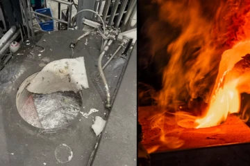 சுவிட்சர்லாந்தில் அலுமினிய குழம்பில் விழுந்த நபரால் பரபரப்பு!