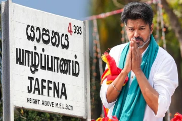 யாழில் தவெகவுக்கு ஆதரவாக பறக்கவிடப்பட்ட கொடி..! வெற்றியை கொண்டாடும் இலங்கை மக்கள்