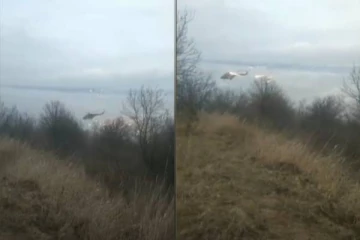 உக்ரைன் தலைநகர் அருகே அடுத்தடுத்து சுட்டு வீழ்த்தப்படும் ரஷ்ய இராணுவ ஹெலிகொப்டர்கள்!