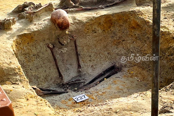 செம்மணியில் கால்கள் மடிக்கப்பட்டு அமர்ந்த நிலையில் மீட்கப்பட்ட என்புக்கூடு | Semmani Pudhaikuli Tamil News