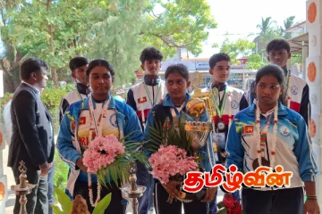 சர்வதேச ரோல் போல் உலக கிண்ண போட்டியில் சாதித்த மன்னார் வீர வீராங்கனைகளுக்கு கெளரவிப்பு