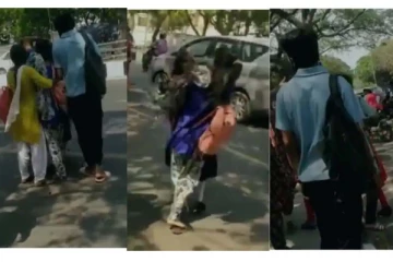 சாலையில் சண்டையிட்ட கல்லூரி மாணவிகள்! முகம் சுழிக்க வைக்கும் காட்சி