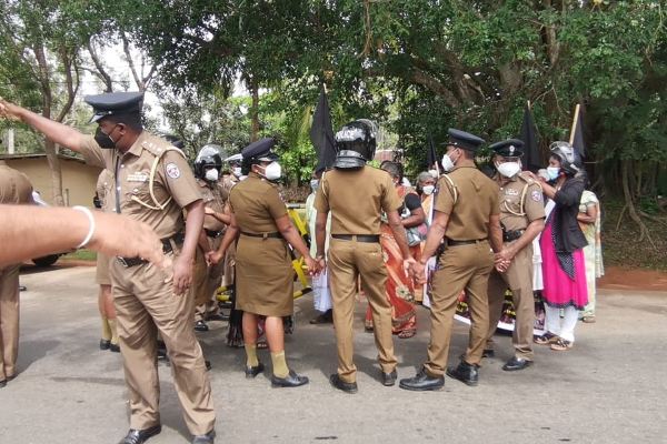 இலங்கை ஜனாதிபதியின் வருகைக்கு எதிராக போராட்டம் | Protest Against The President S Visit