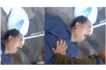 மாரடைப்பால் மயங்கி விழுந்த நபர்... - சிபிஆர் கொடுத்து உயிரைக் காப்பாற்றிய பெண் காவலர்...! வைரல் வீடியோ...!