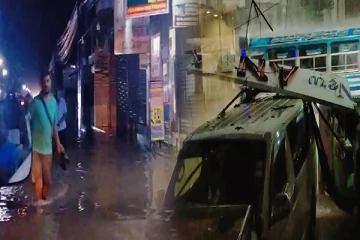 வெள்ளத்தில் மூழ்கிய நீர்க்கொழும்பு வீதி