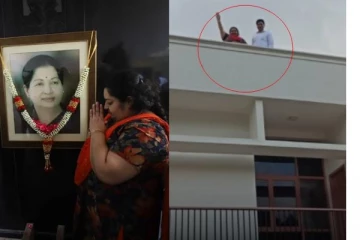 போயஸ் கார்டன் இல்லத்துக்குள் கணவருடன் நுழைந்தார் ஜெ.தீபா! ஜெயலலிதா ஆன்மா சாந்தியடையும் என பேட்டி