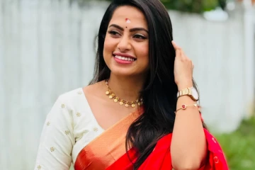 அய்யனார் துணை சீரியல் நடிகை சேலையில் அழகிய போட்டோஷூட்