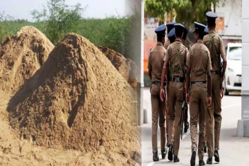 சட்ட விரோத மணல், கல் உற்பத்தி விற்பனை நிலையம் பருத்தித்திறை காவல்துறையினரால் சுற்றிவளைப்பு!