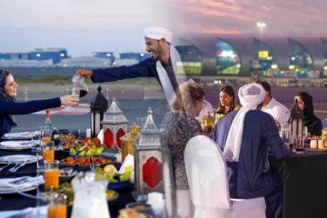 உலகில் முதல் முறையாக விமான ஓடுபாதையில் இப்தார் நோன்பு திறக்கும் நிகழ்ச்சி