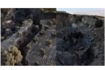 துருக்கி-சிரியா நிலநடுக்கம் - இரண்டாக பிளந்த பூமி... - வைரலாகும் வீடியோ...!