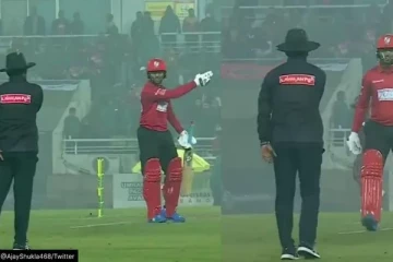 ஏன் “வைடு” பால் கொடுக்கல? களத்தில் நடுவரிடம் கத்திய பிரபல நட்சத்திர வீரர்.. வைரல் வீடியோ