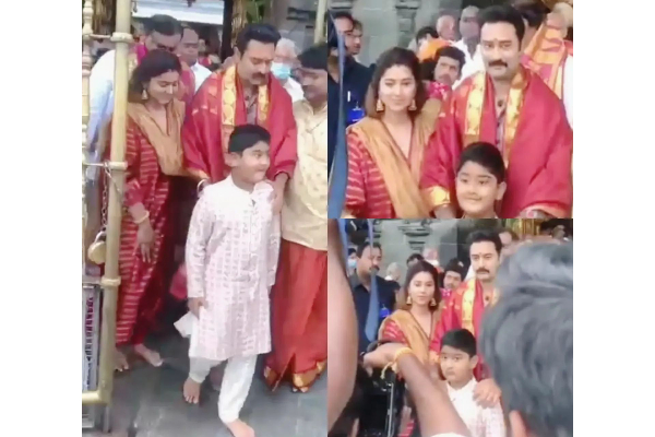 திருப்பதியில் குடும்பத்துடன் சினேகா பிரசன்னா! வைரலாகும் வீடியோ | Sneha And Prasanna In Tirumala Tirupati