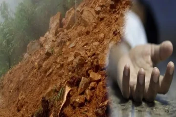 மண்மேடு இடிந்து விழுந்து இளம் குடும்பஸ்தர் பலி