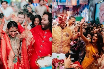 බෝම්බ බියක් මැද දැඩි ආරක්ෂාව මැද්දේ පැවැත්වුණු ආන්න්ත් රාදිකා විවාහය... (PHOTOS)