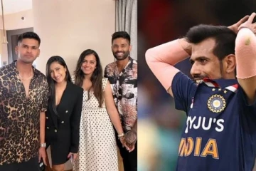 தனது மனைவி மற்றும் யுஸ்வேந்திர சாஹல் மனைவியுடன் இருக்கும் புகைப்படம்! சாஹலை கிண்டலடித்த சூர்யகுமார் யாதவ்