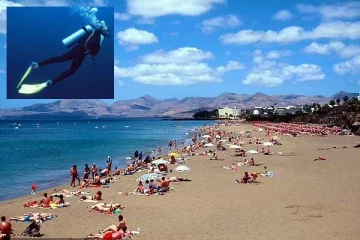 ஸ்பானிஷ் தீவில் Scuba Diving.,பிரித்தானியருக்கு நேர்ந்த பரிதாபம்