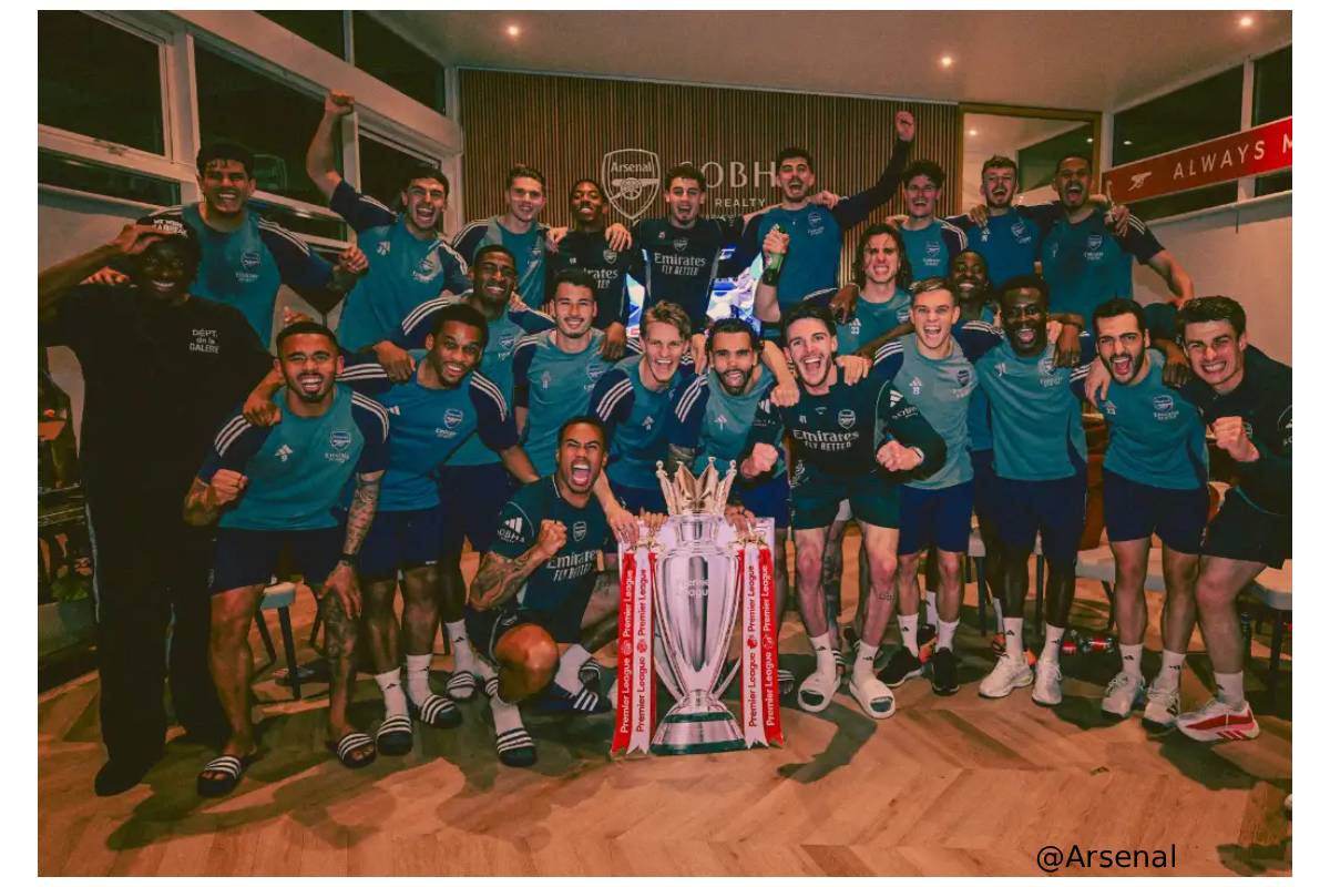 Arsenal premier league champion after 22 years