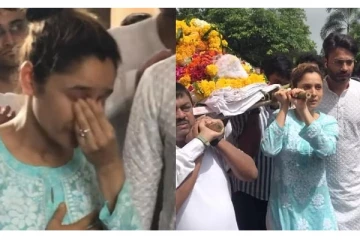 இறந்த தந்தையின் உடலை தோளில் சுமந்துச் சென்ற பிரபல நடிகை - பரபரப்பு!