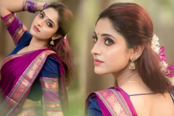 கண்களால் ரசிகர்களை கவரும் சத்யா சீரியல் நடிகை அயீஷா