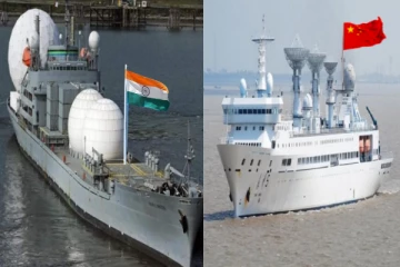 சீனாவின் உளவுக்கப்பலுக்கு சவால் விடும் இந்திய கப்பல்-செய்திகளின் தொகுப்பு