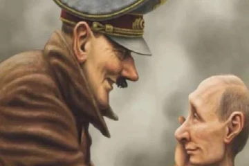 இந்த நூற்றாண்டின் ஹிட்லர் புடின்;  வைரலாகும் கேலிச்சித்திரம்