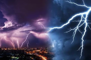 7 நிமிடத்தில் 5395 மின்னல் தாக்குதல்கள் - அரண்டுபோன மக்கள்