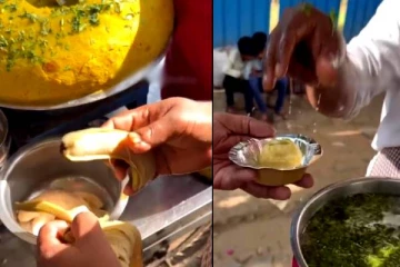 அல்டிமேட் சுவையில் வாழைப்பழ பானிப்பூரி! எப்படி செய்றாங்கனு நீங்களே பாருங்க