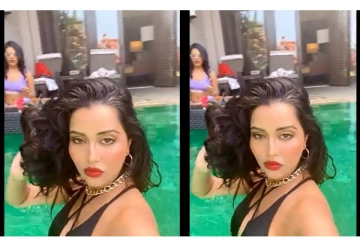 கறுப்பு நிற கவர்ச்சி உடையில் நீச்சல் குளத்தில் குளுகுளு குளியல் போட்ட ரைசா - ஜொள்ளுவிட்டு வழியும் ரசிகர்கள்