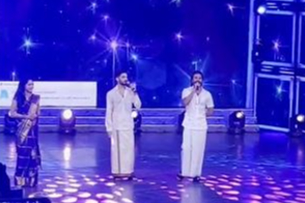 அப்பா தனுஷை போலவே வேட்டி சட்டையில் வந்த மகன்கள்! அரங்கத்தையே அதிர விட்ட அனிருத்தின் குத்தாட்டம் | Viral Video News