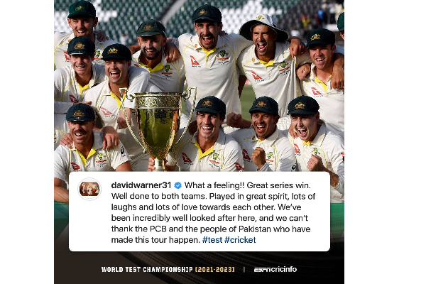 PAKvsAUS: அபார வெற்றியை பதிவு செய்த ஆஸ்திரேலியா அணி - தொடர் சாதனை | Pakistan Vs Australia 3Rd Test Win