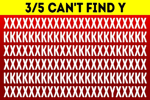 Optical illusion: இந்த படத்தில் இருவகையான ஆங்கில எழுத்துக்களில் "Y" எங்கே உள்ளது? | Optical Illusion Eye Iq Test Can You Spot Letter Y