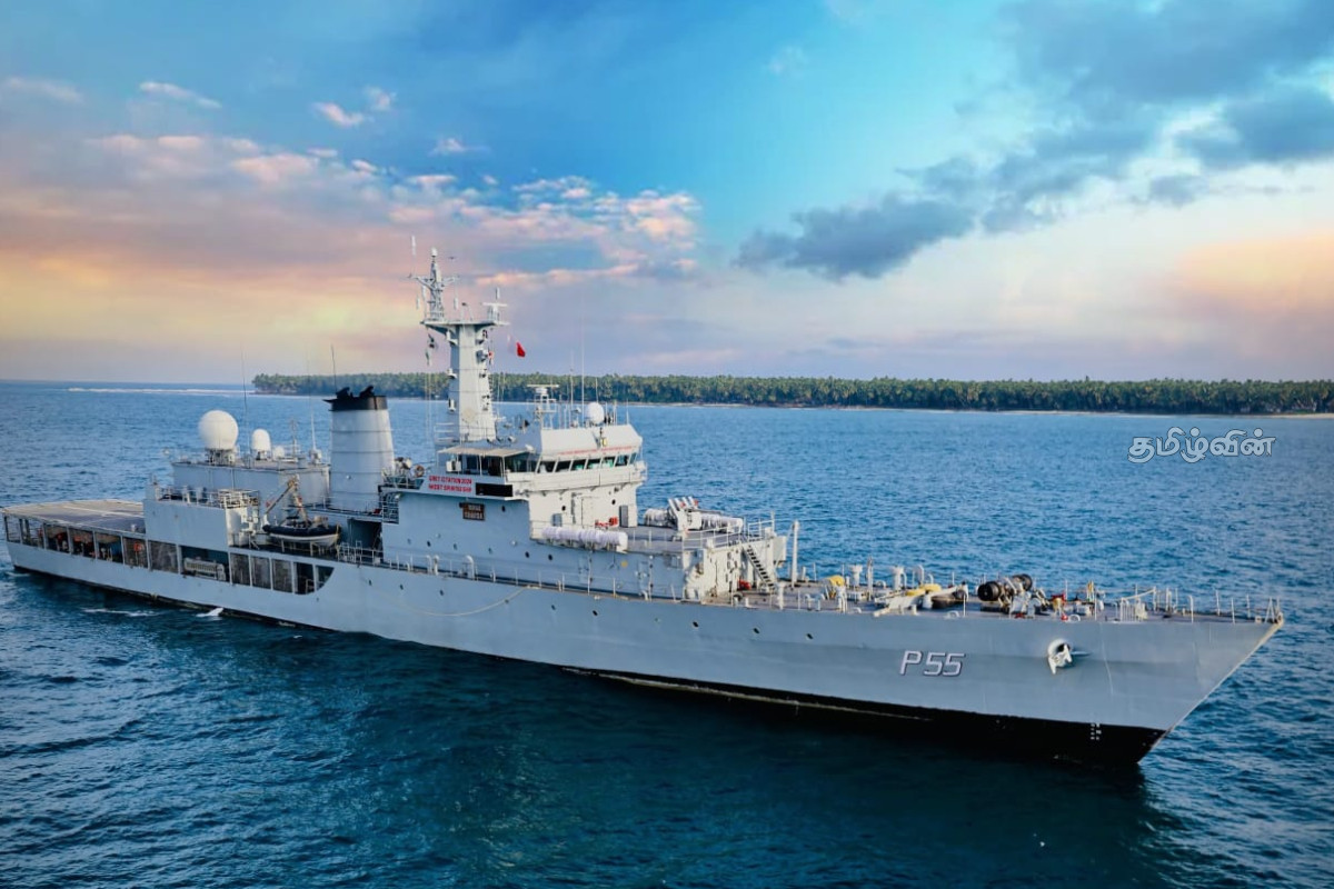 இந்திய கடற்படை கப்பல் ஷார்தா கொழும்புக்கு வருகை | Indian Naval Ship Sharda Arrives In Colombo