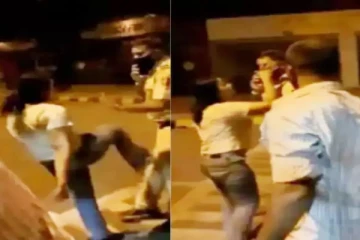குடிபோதையில் காவல்துறை அதிகாரியை தாக்க முயன்ற பெண் - வைரலாகும் வீடியோ..!