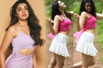 கவர்ச்சி உடையில் கீர்த்தி ஷெட்டி!! 20 வயதில் இப்படியா..