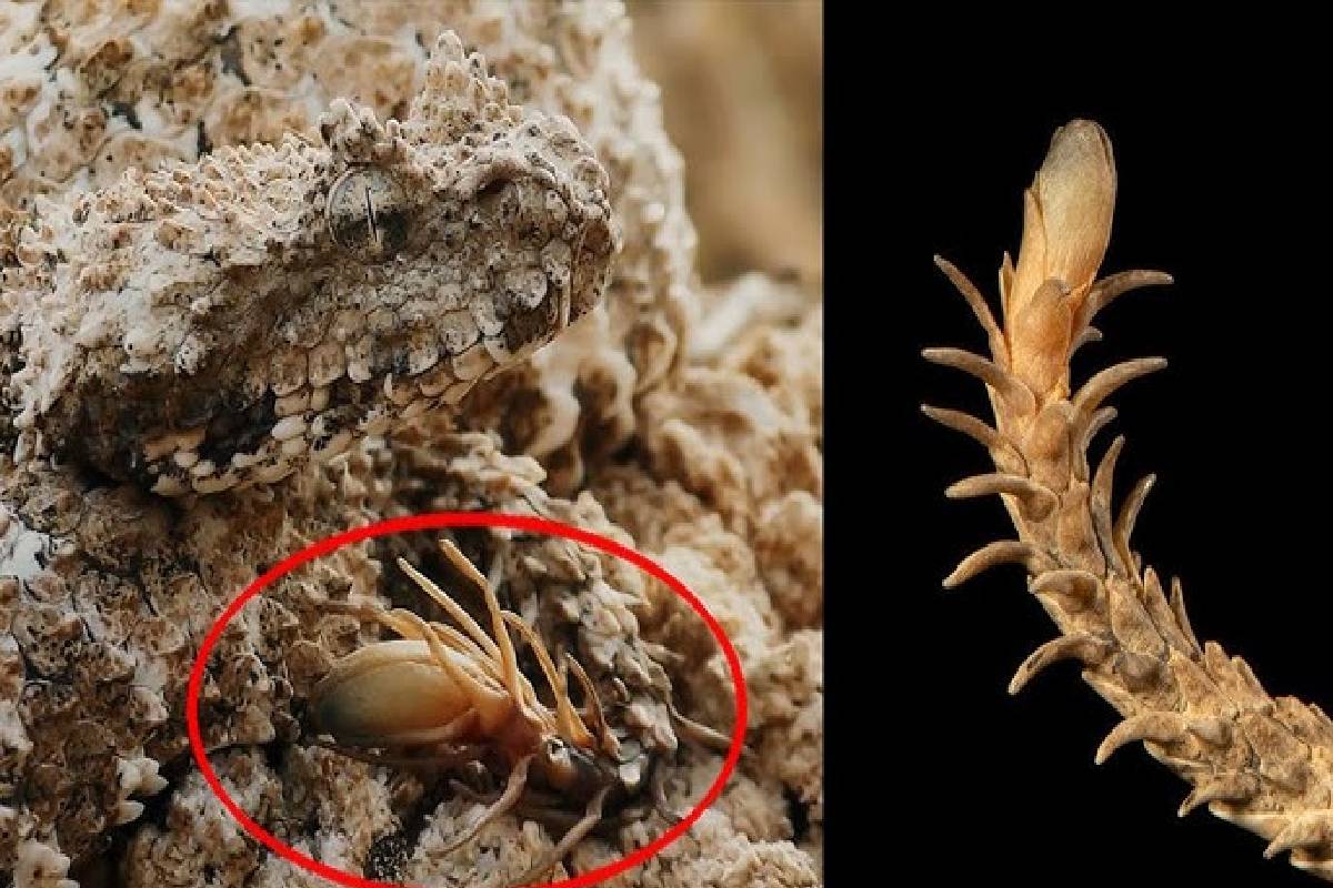 சிலந்தி வால் கொம்பு விரியனின் வேட்டை காட்சியை பார்த்ததுண்டா? வைரலாகும் அரிய காணொளி! | Spider Tailed Horned Viper Bird Hating Video Viral