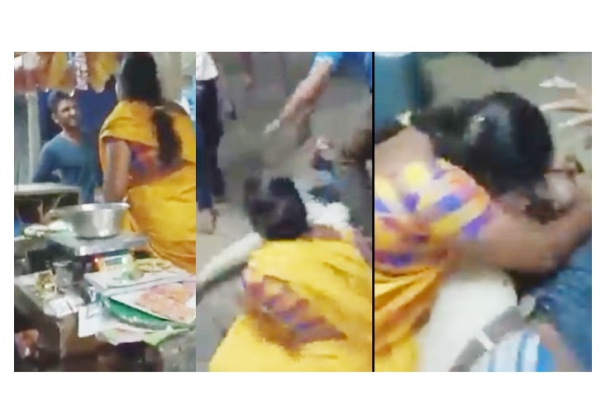 கடையில் ரகளை செய்த ரவுடியை புரட்டி எடுத்து வெளுத்தி வாங்கிய பெண் - வைரல் வீடியோ | Samugam Viral News