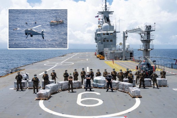 French navy seizing 10 tonnes of cocaine