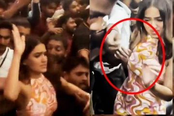 கூட்டத்தில் அத்துமீறி சீண்டிய ரசிகர்.. கோபத்தில் பளார் விட்ட நடிகை சானியா.. வைரல் வீடியோ..