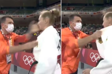 ஜேர்மன் வீராங்கனையை சட்டையைப் பிடித்து உலுக்கி பளார் பளாரென அறைந்த பயிற்சியாளர்: ஒலிம்பிக்கில் ஒரு திடுக் சம்பவம்