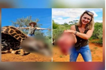 இது எனது கனவு..! ஒட்டகச்சிவிங்கியை கொன்று இதயத்தை பரிசாகக் கொடுத்த கொடூர காதலி