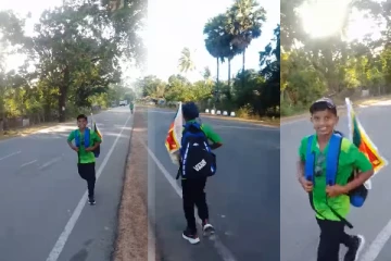 இலங்கையைச் சுற்றி நடை பயணம் ; 11 வயது கிளிநொச்சி சிறுவனின் சாதனை பயணம்!